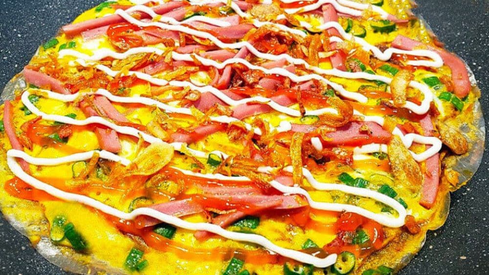 Bánh tráng nướng tại đây có phần nhân chất lượng, giòn nhưng không bị cháy